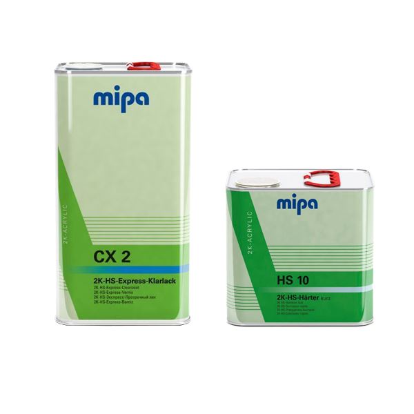 Mipa 2K HS Express Klarlack CX2 5L & HS10 Hardener 2.5L