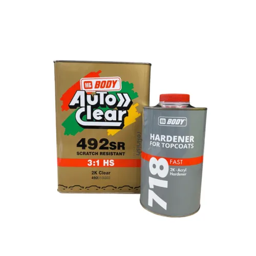 HB Body 492 Auto Clear Lacquer 4L Kit