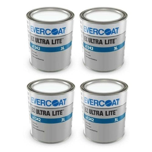 4x Evercoat EZ Ultra Lite Light Weight Body Filler 3L
