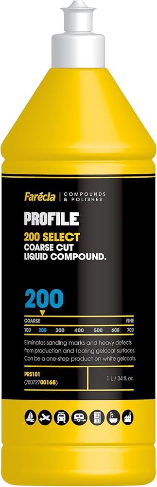Farecla Profile 200 Select Liquid Compound PRS101 - 1L Marine / Boat Builder