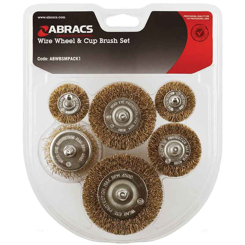 Abracs 6pc Wire Wheel & Cup Set