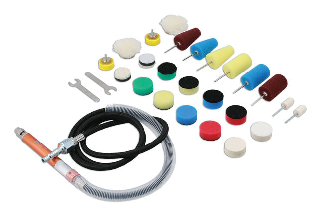 Power-TEC 92559 Pneumatic Detail Polishing Tool Kit