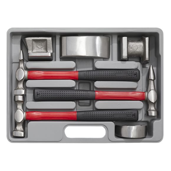 Sealey Drop-Forged Panel Beating Set with Fibreglass Shafts 7pc CB707