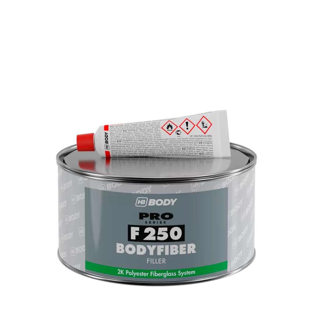 HB Body F250 BodyFiber Fiberglass 2K Polyester Filler
