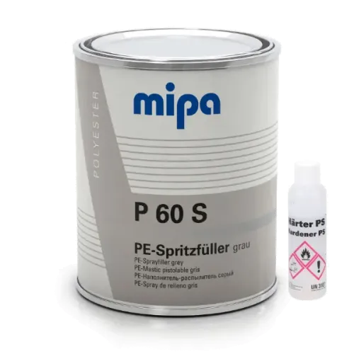 Mipa P60S 2K Polyester Spray Filler 1L