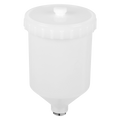 Sealey PC01 Paint Spray Gun Pot with Brass Fitting 600ml - White