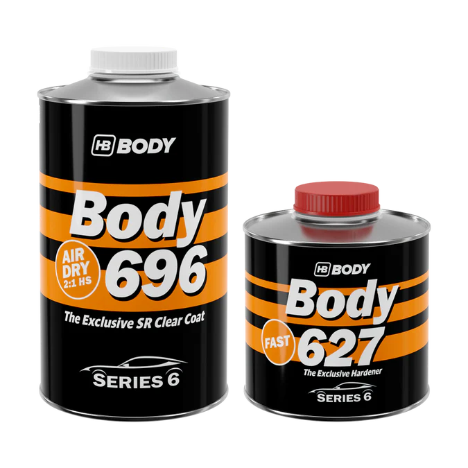 HB Body 696 Clearcoat Lacquer & Hardener Kit - Various Sizes