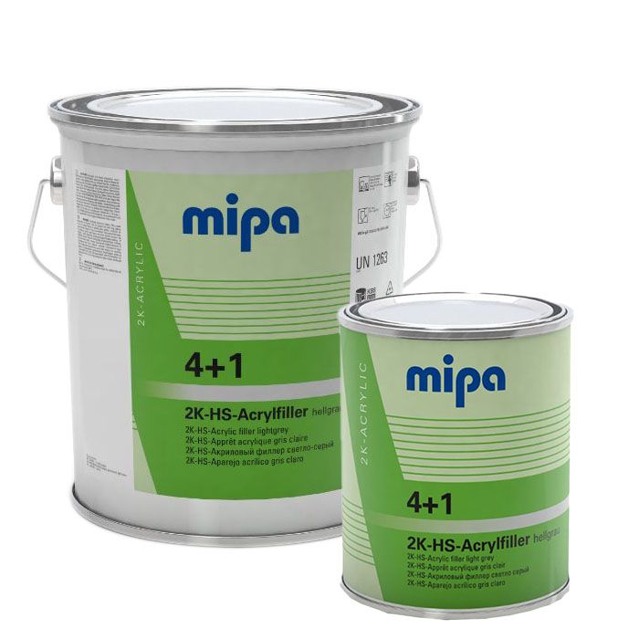 Mipa 4 + 1 Acrylfiller 2K HS High Build Primer Filler
