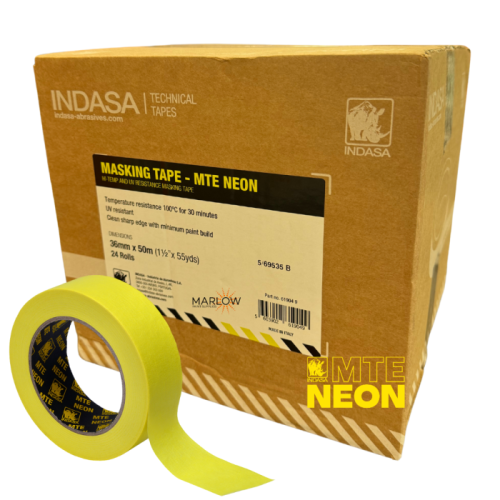 Indasa MTE-NEON Masking Tape - Various Sizes