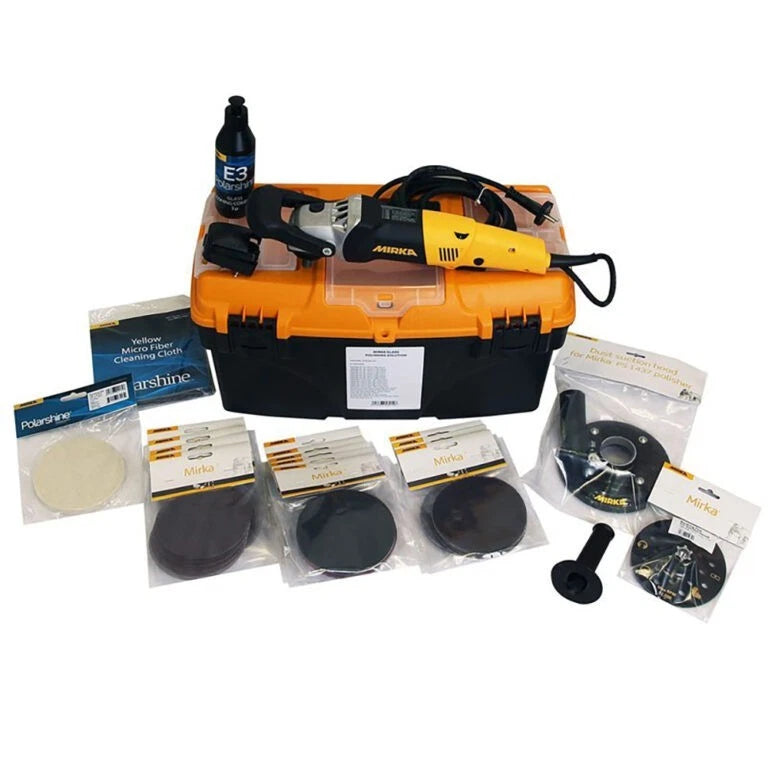 Mirka Glass Polishing Starter Kit 125mm KITGLASS125P