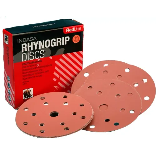 Indasa Rhynogrip Redline 150mm 6" DA Discs - Box of 50