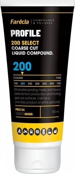 Farecla Profile 200 Select 100ml Tube Coarse Cut Liquid Compound