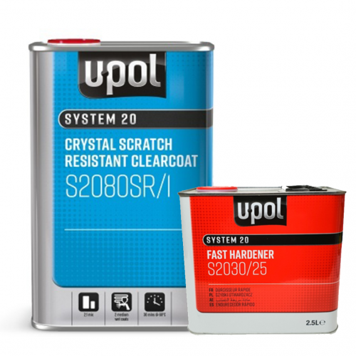 UPOL S2080 2K Lacquer Kit - S2030 Hardener 7.5L