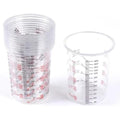 Clear Mixing Cups 600ml With Ratios